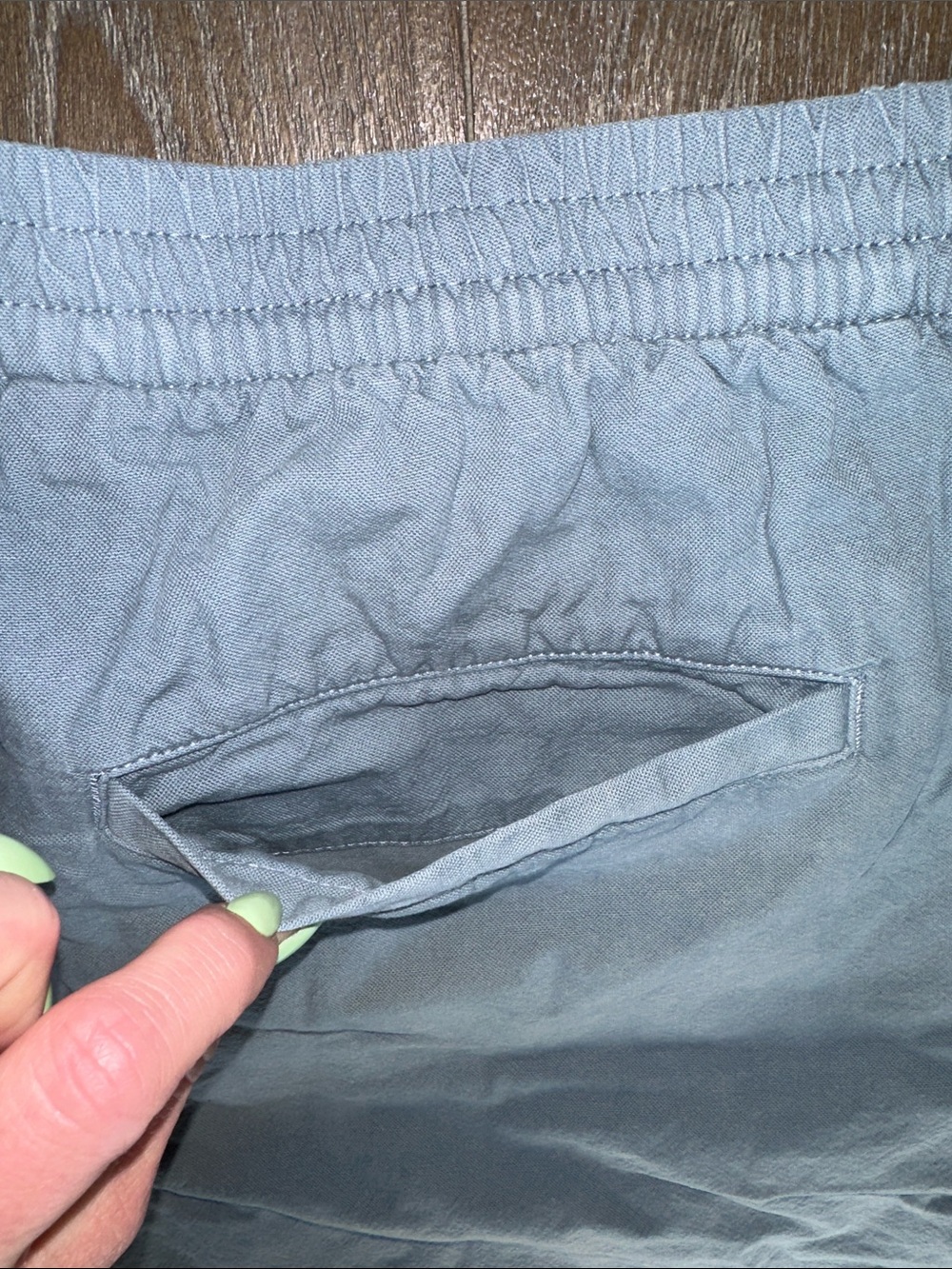 Madewell Men’s Pull-On Shorts XL Blue Gray Drawstring Casual Summer Shorts - Picture 7 of 10